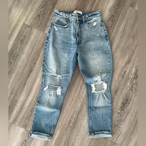 Abercrombie curve love high waisted medium wash